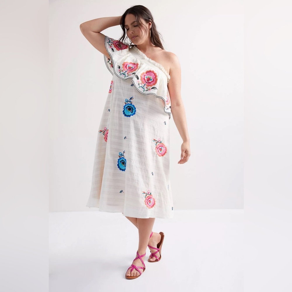 Anthro Plenty By Tracy Reese Embroidered Dress